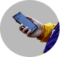 Ícone do lance entregue no celular do jogador pelo app